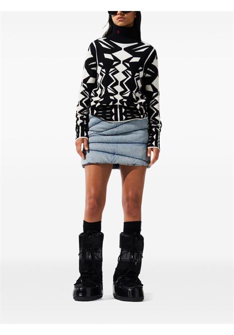 Black and white Geometric sweater Perfect moment - women PERFECT MOMENT | W30010972213